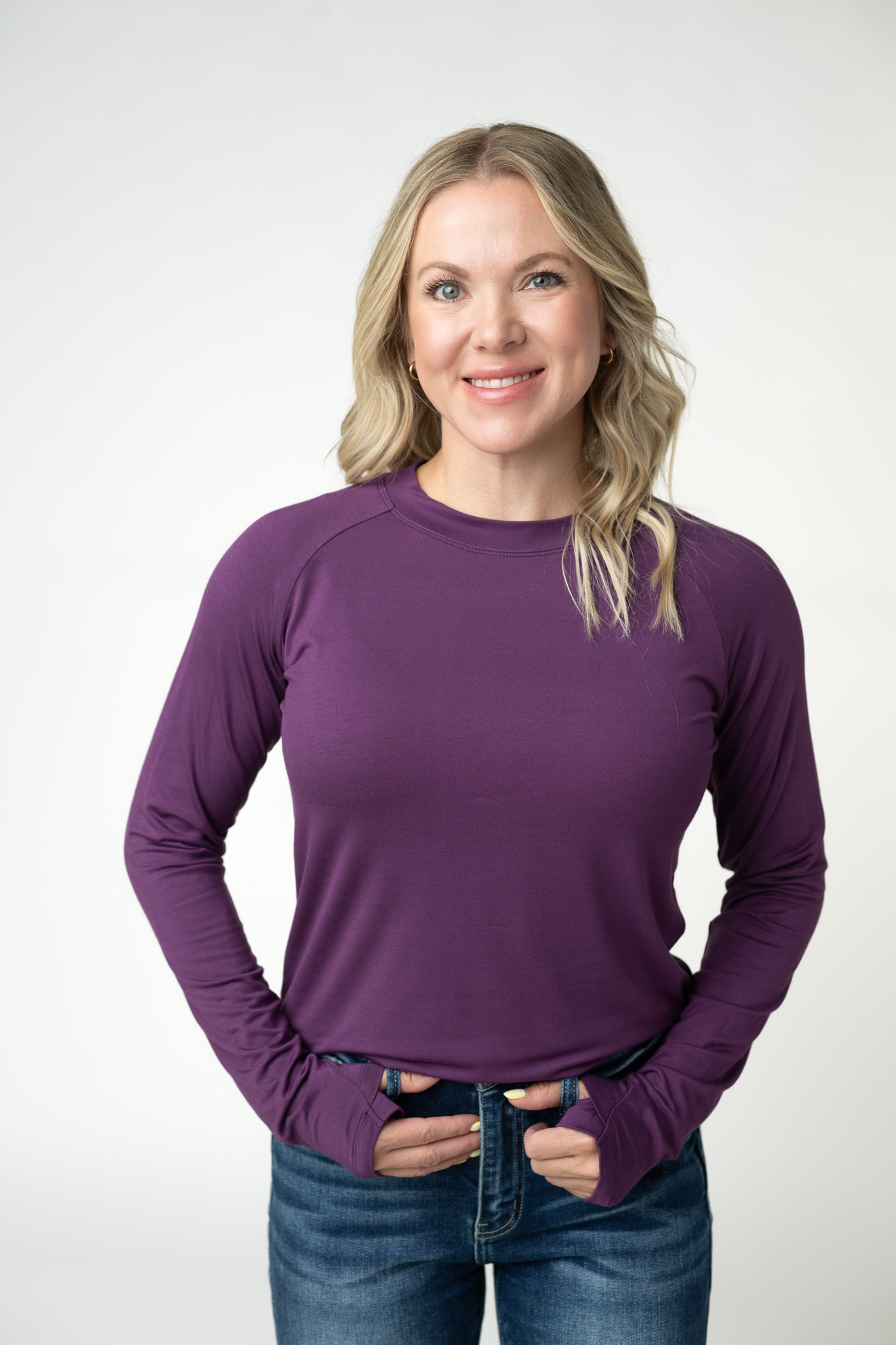 Michelle Mae Blair Long Sleeve Top - Purple