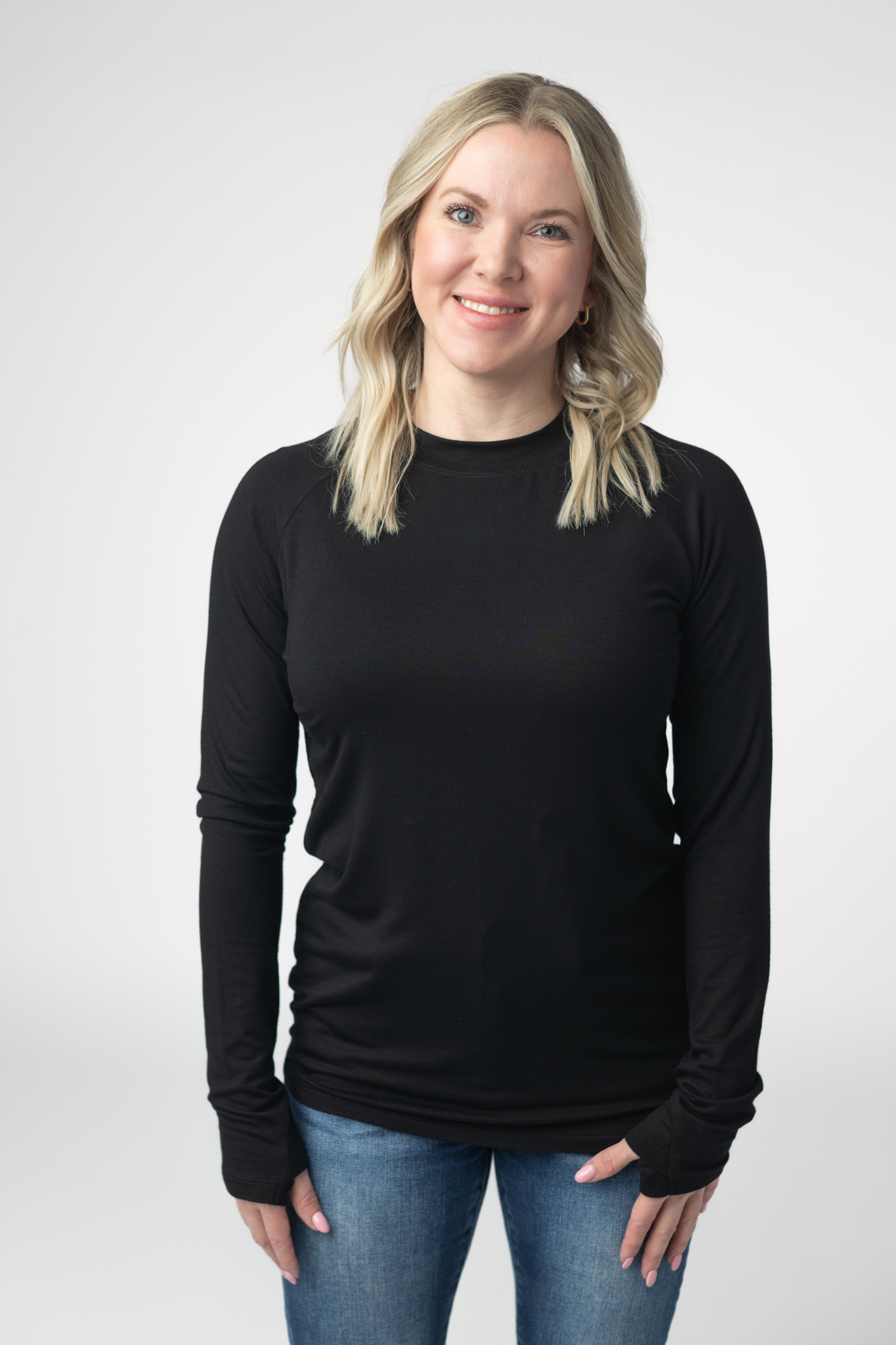 Michelle Mae Blair Long Sleeve Top - Black