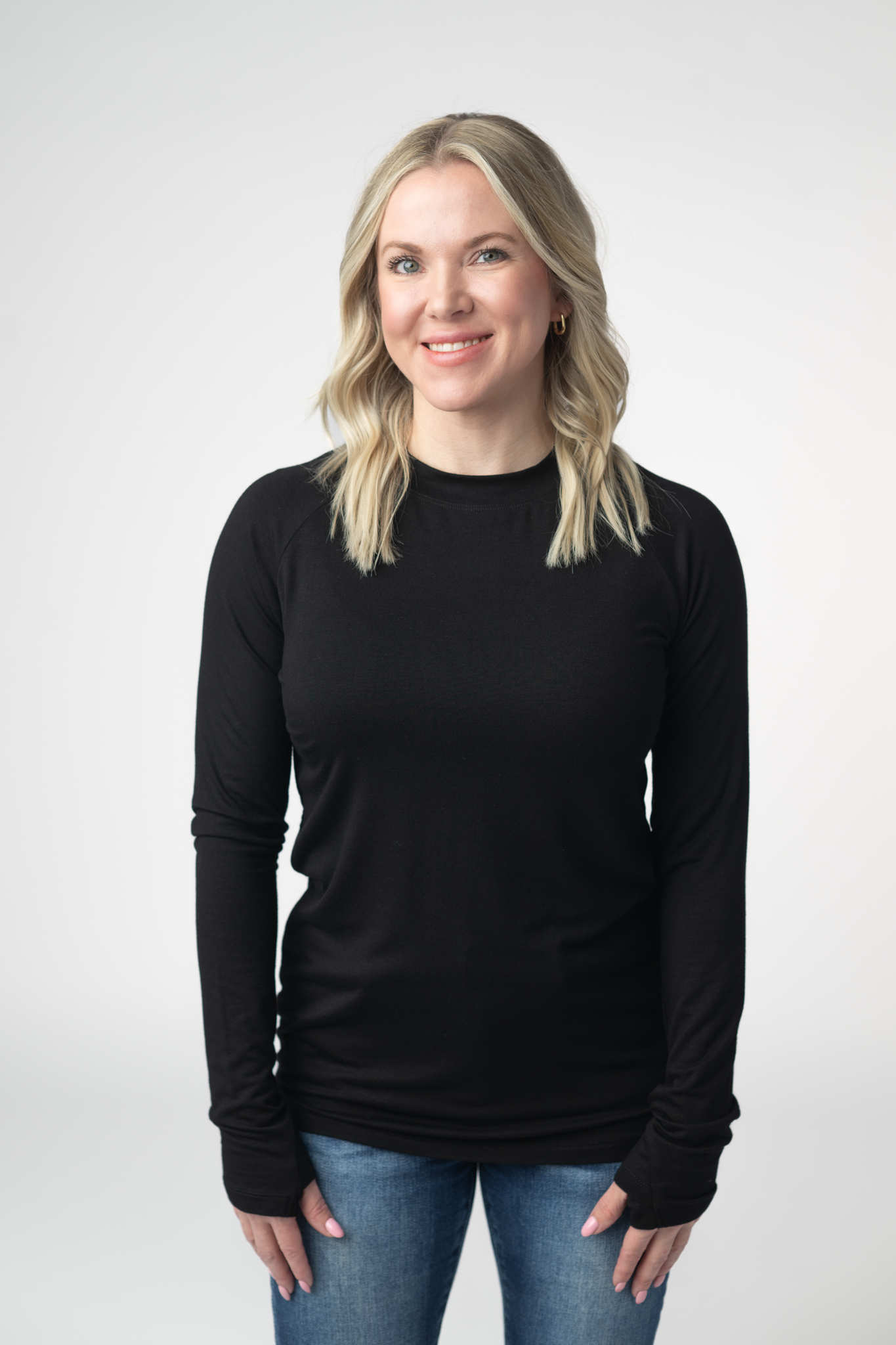 Michelle Mae Blair Long Sleeve Top - Black