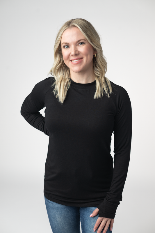 Michelle Mae Blair Long Sleeve Top - Black