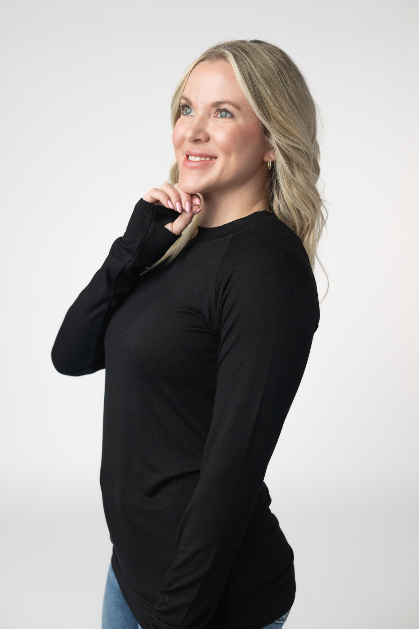Michelle Mae Blair Long Sleeve Top - Black