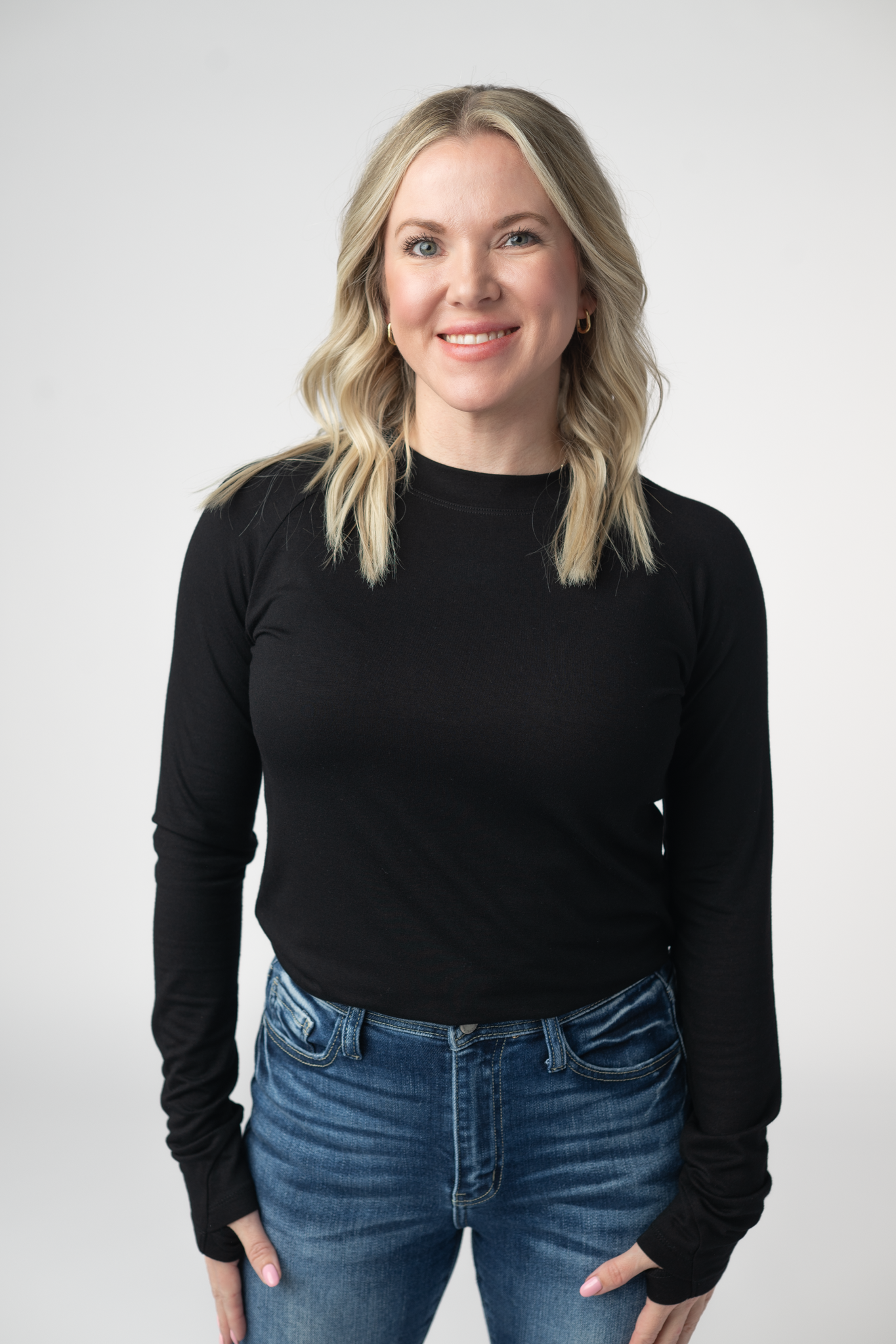 Michelle Mae Blair Long Sleeve Top - Black