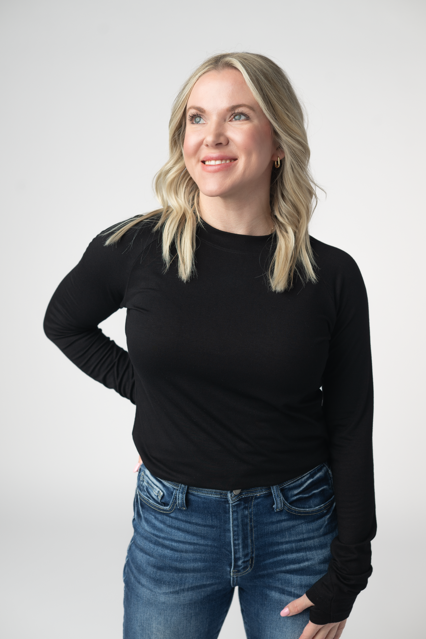 Michelle Mae Blair Long Sleeve Top - Black