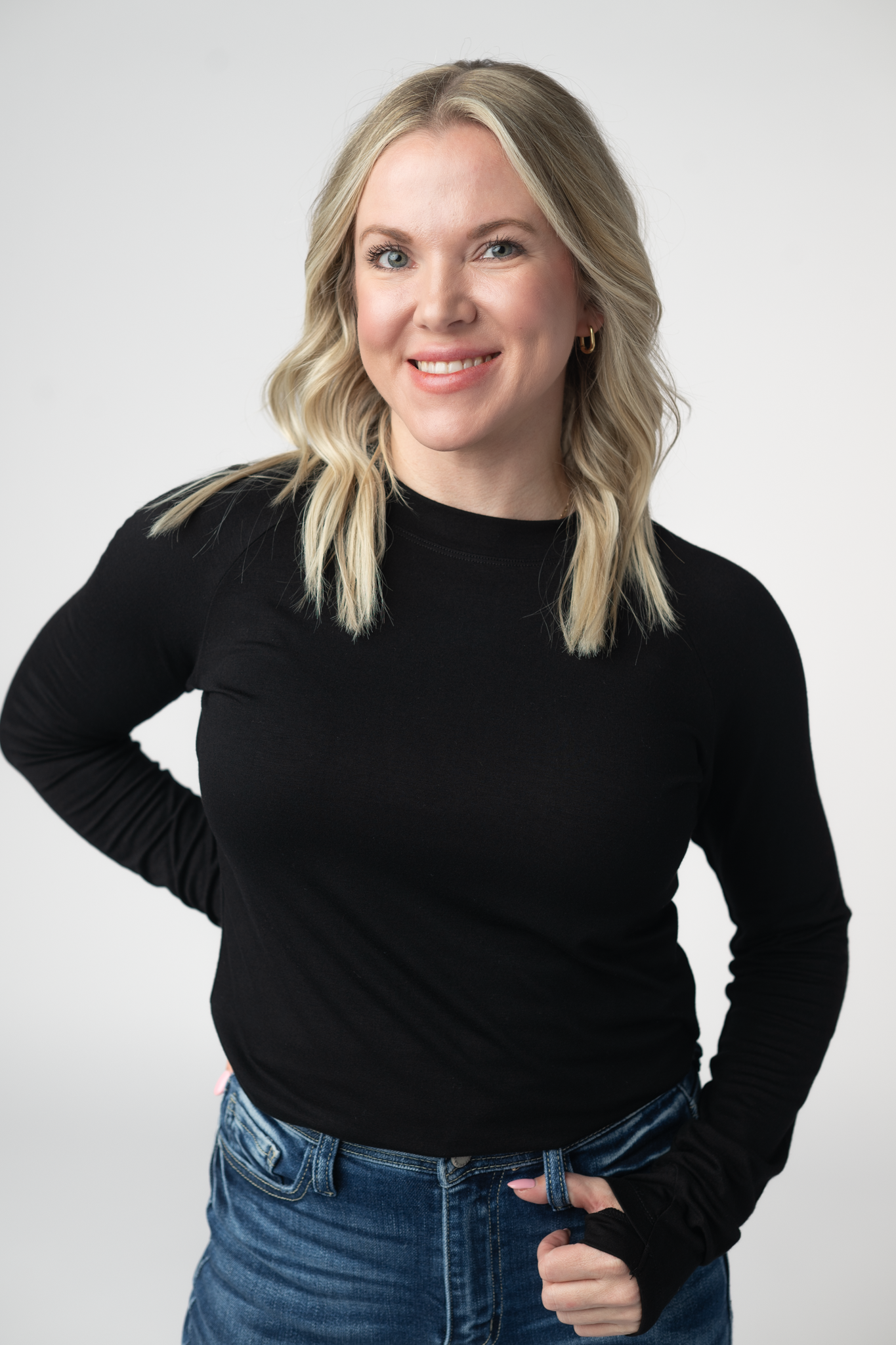 Michelle Mae Blair Long Sleeve Top - Black