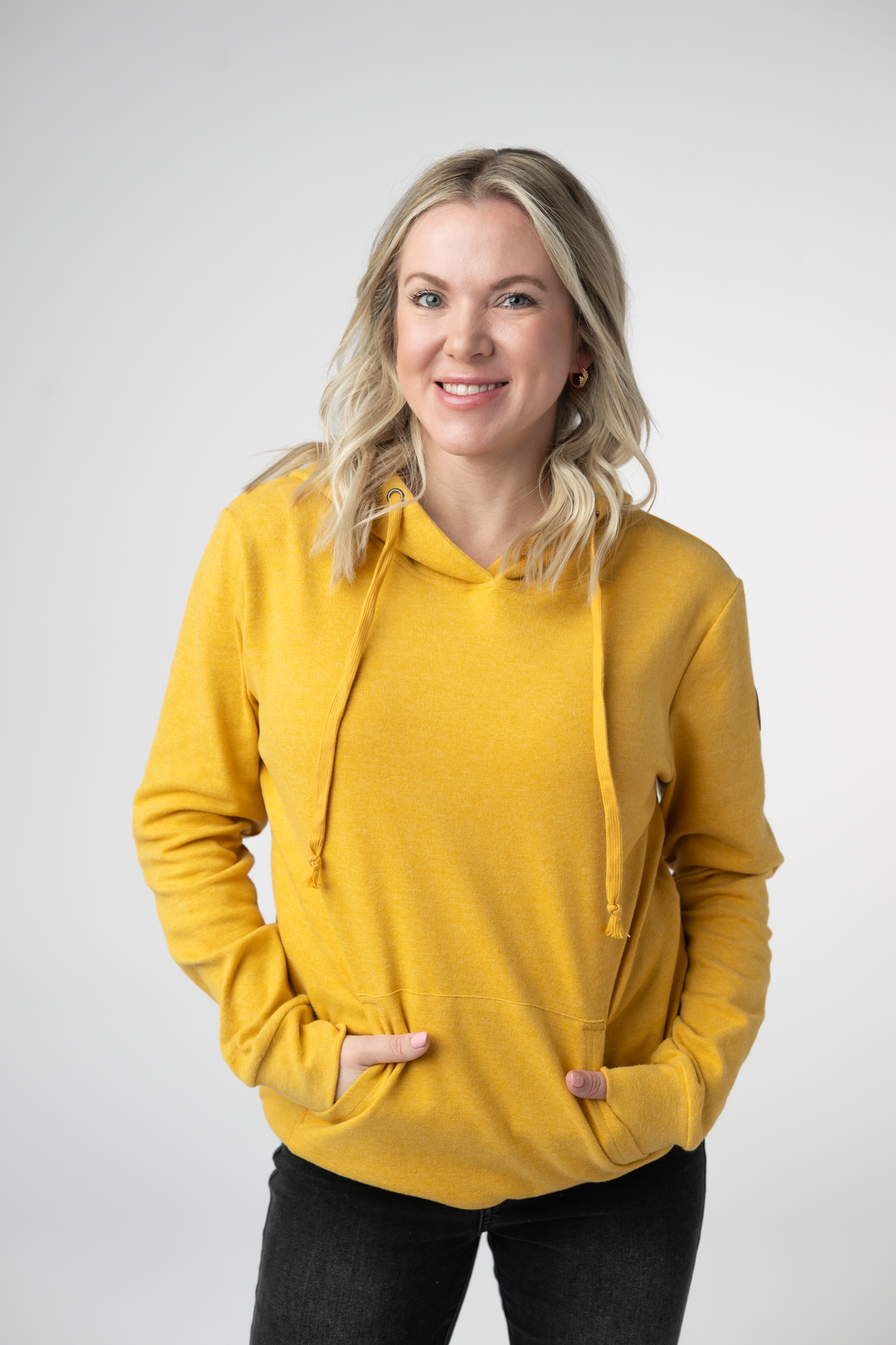 Michelle Mae  Hailey Hoodie - Mustard