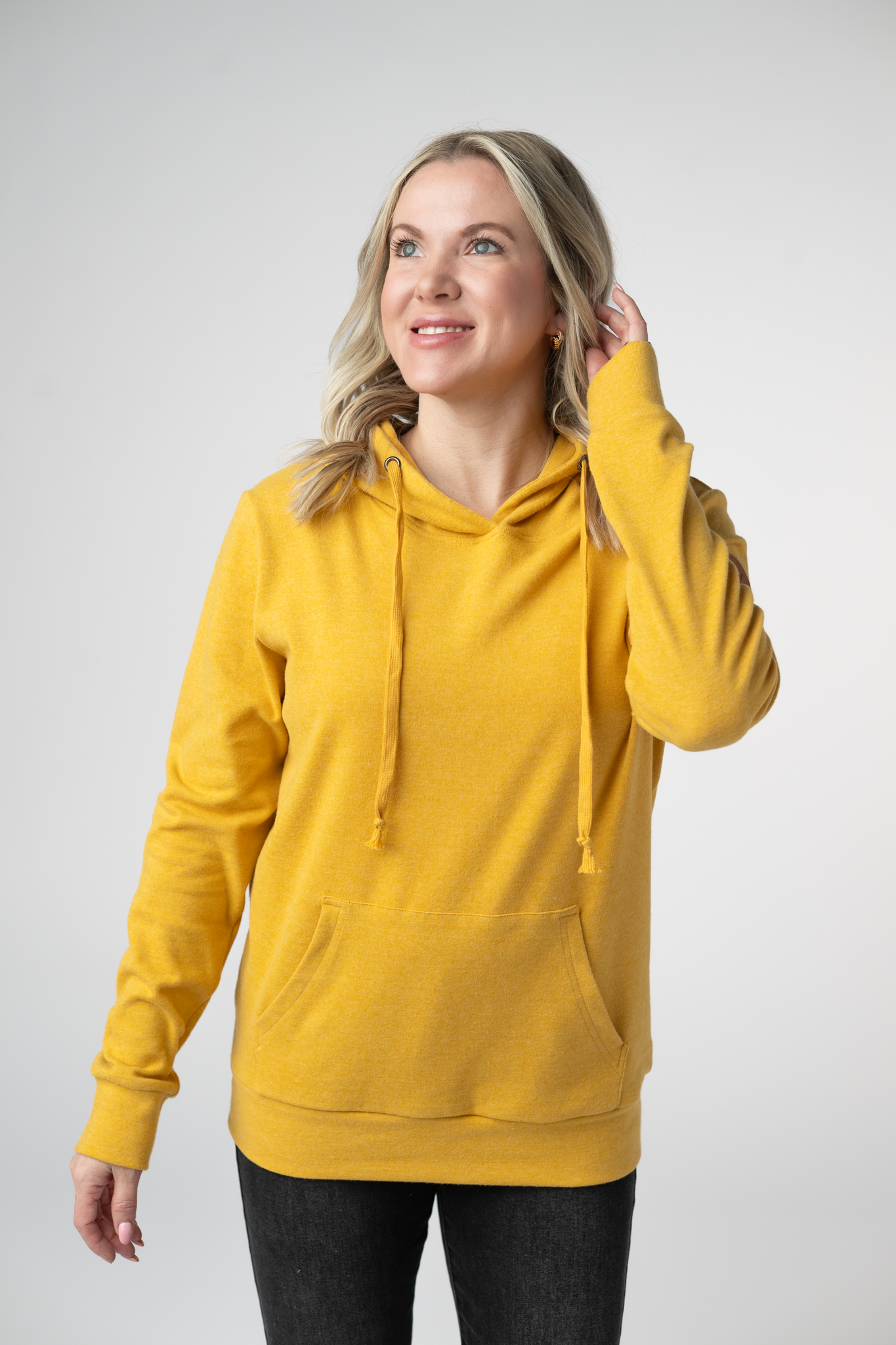 Michelle Mae  Hailey Hoodie - Mustard