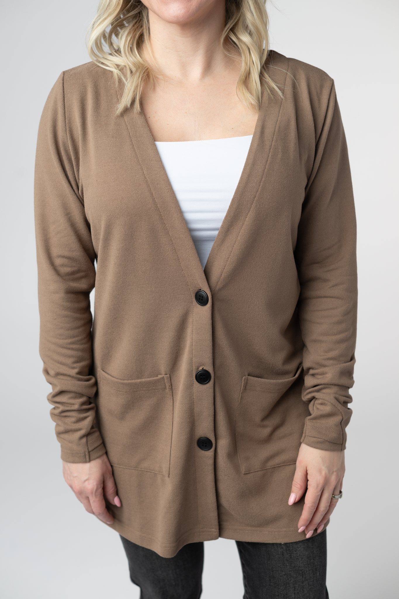 Michelle Mae Cori Cardigan - Mocha