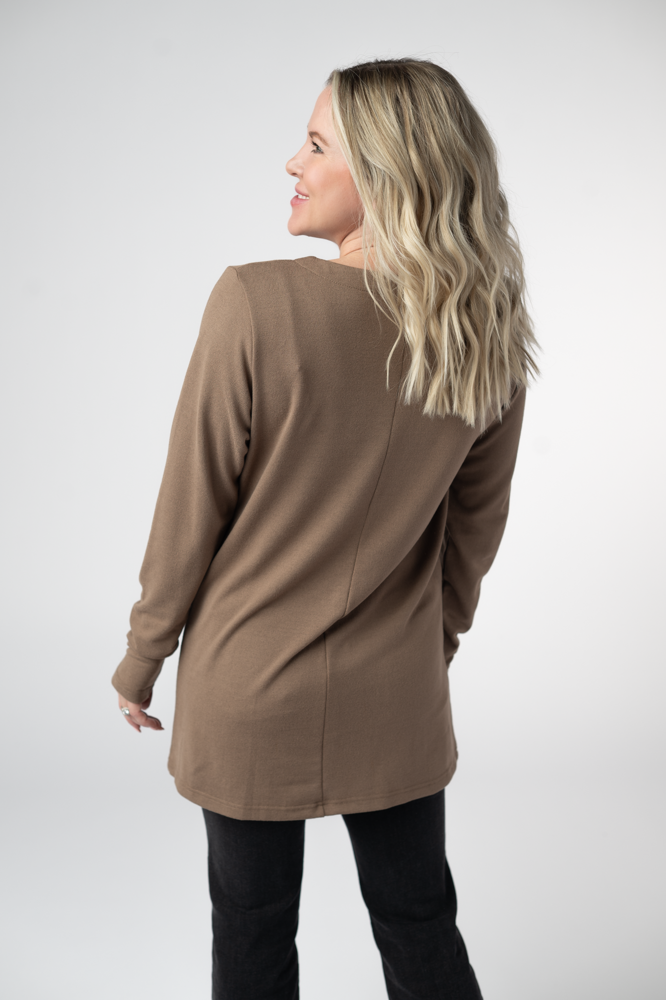 Michelle Mae Cori Cardigan - Mocha