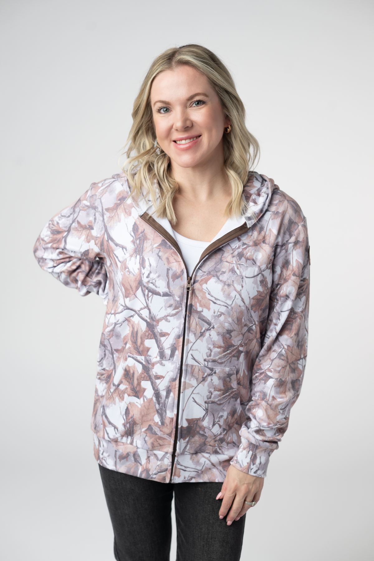 Michelle Mae Fullzip Hoodie - Woodsy Camo