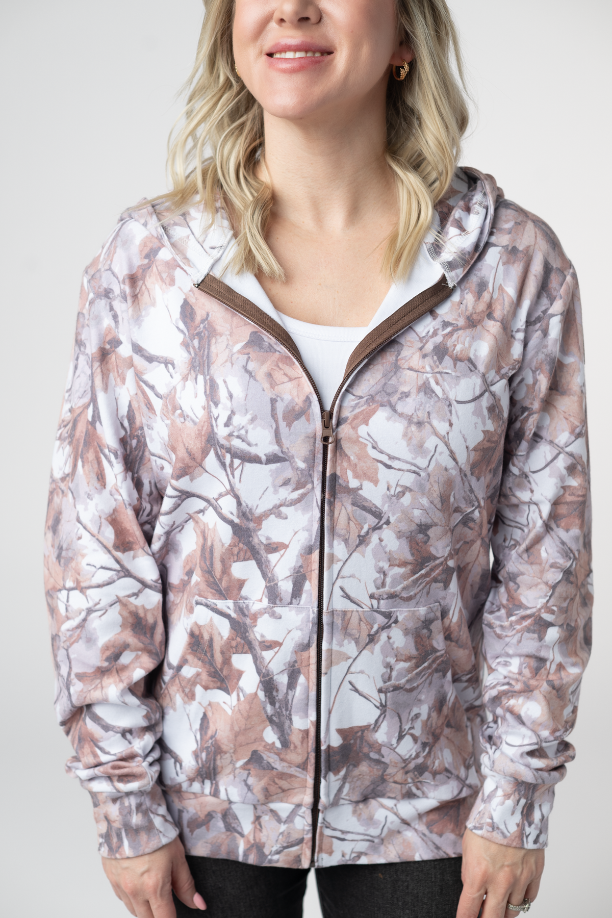 Michelle Mae Fullzip Hoodie - Woodsy Camo