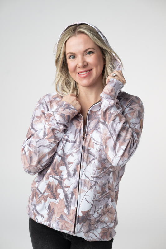 Michelle Mae Fullzip Hoodie - Woodsy Camo