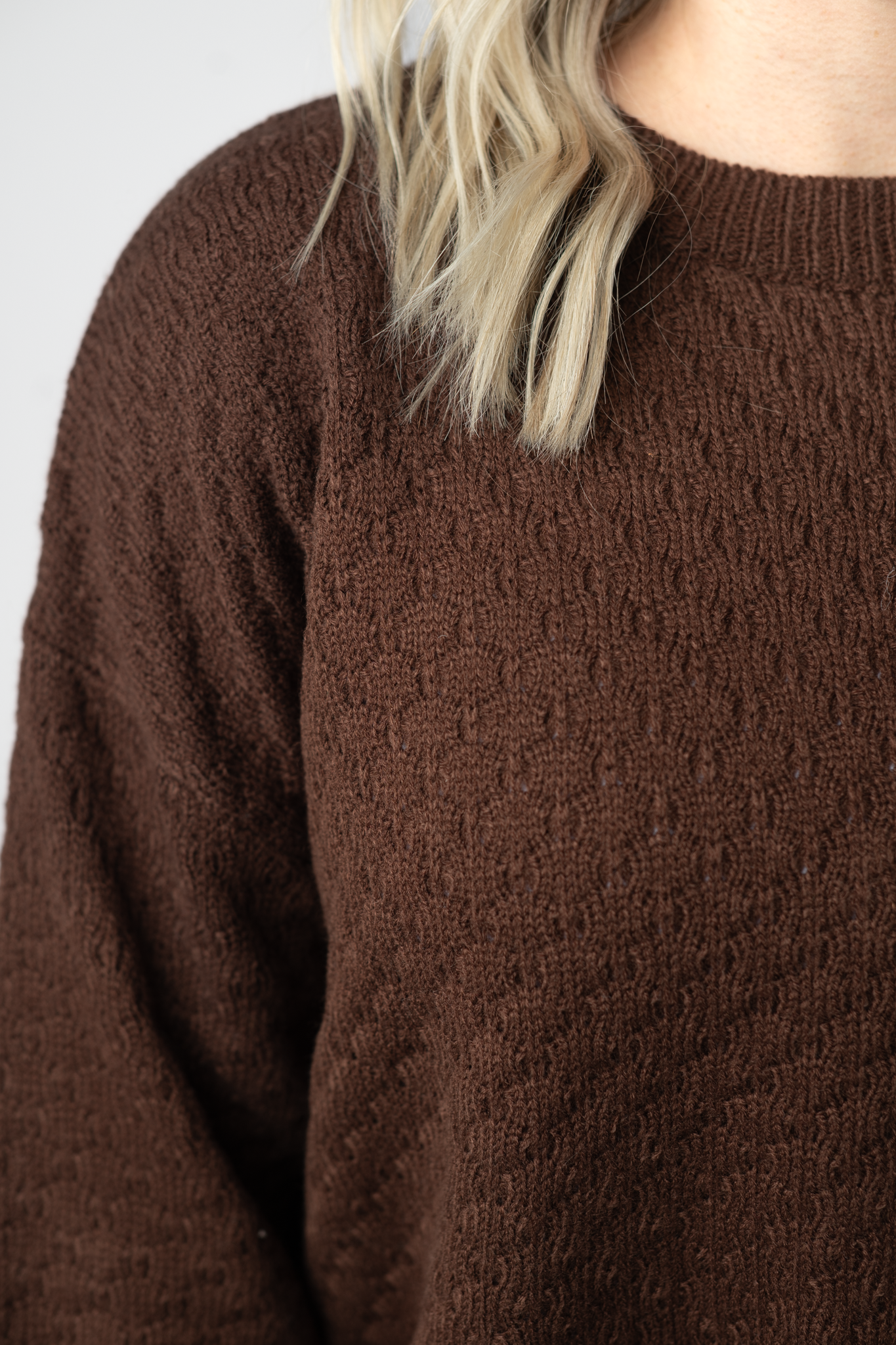 Michelle Mae Gianna Pullover Sweater - Brown