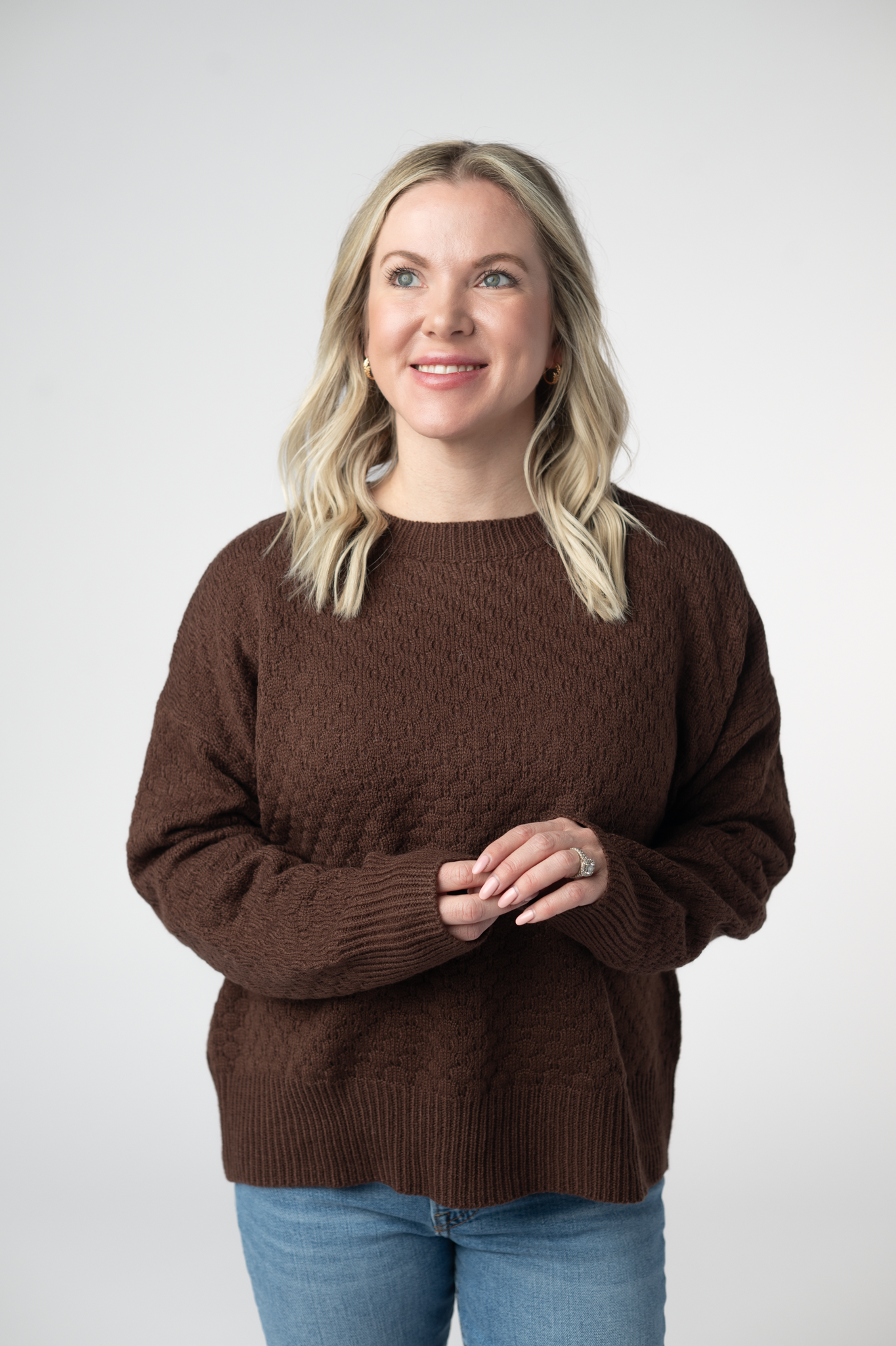 Michelle Mae Gianna Pullover Sweater - Brown