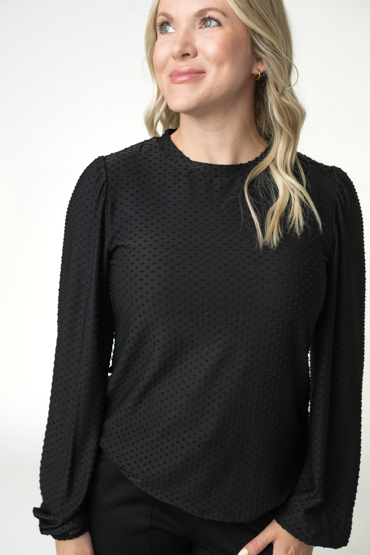 Michelle Mae Miranda Dot Top - Black