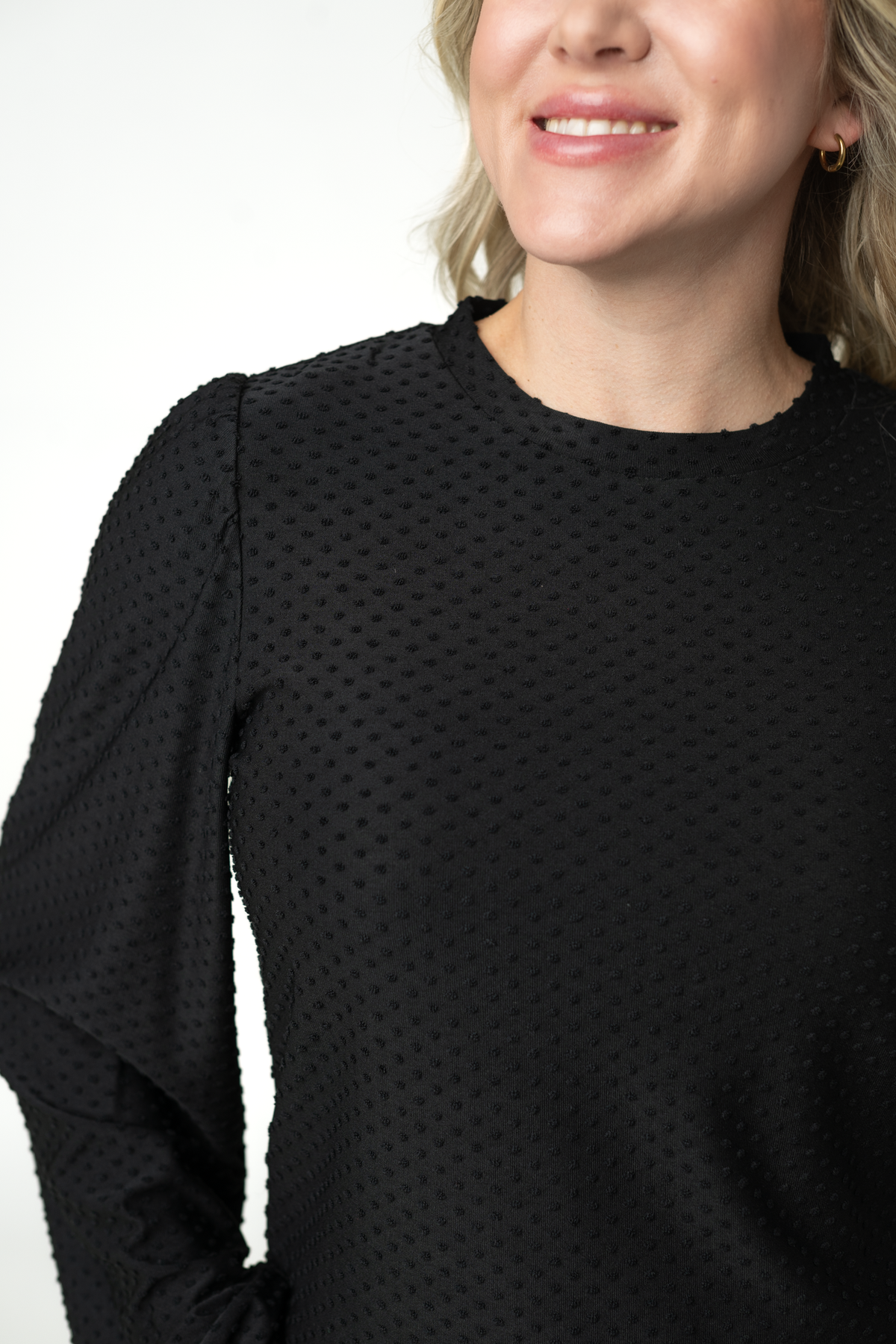 Michelle Mae Miranda Dot Top - Black
