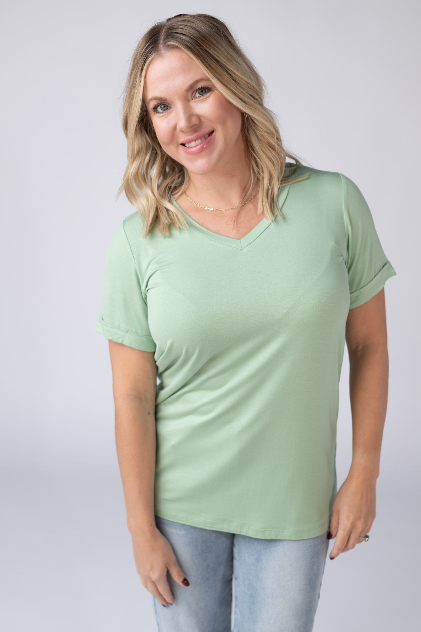 Michelle Mae Sophie Tee - Seafoam Green