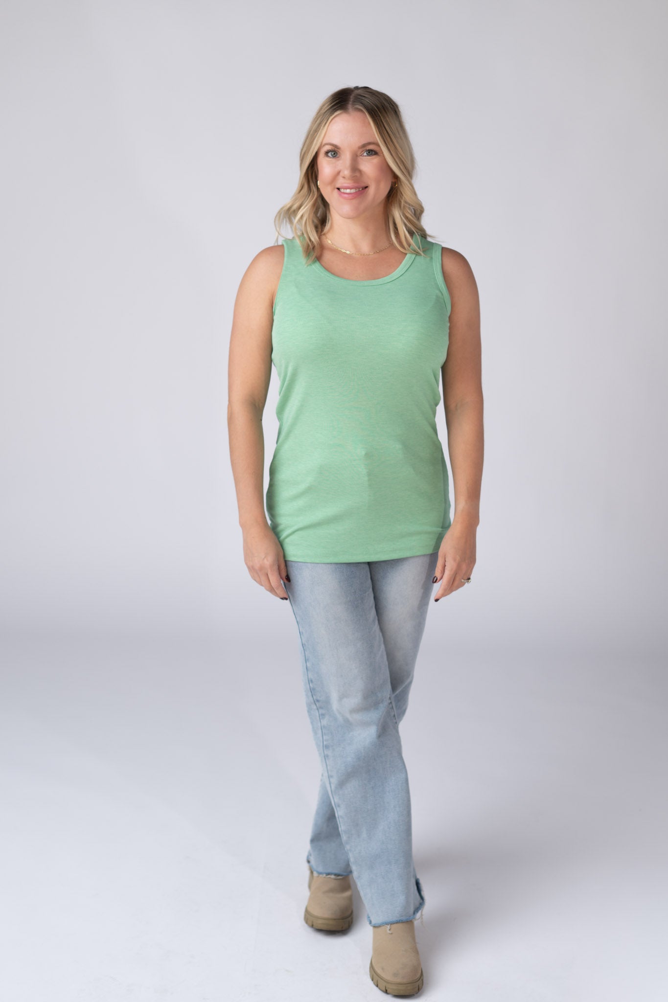 Michelle Mae Ava Tank - Green