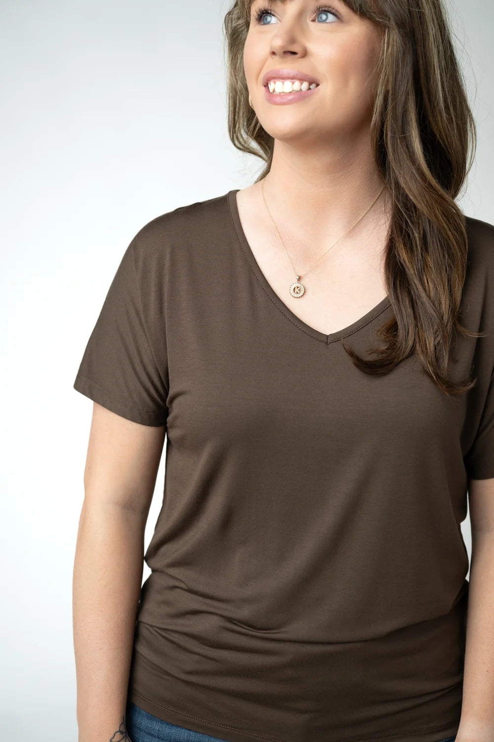 Michelle Mae Chloe Cozy Top - Brown