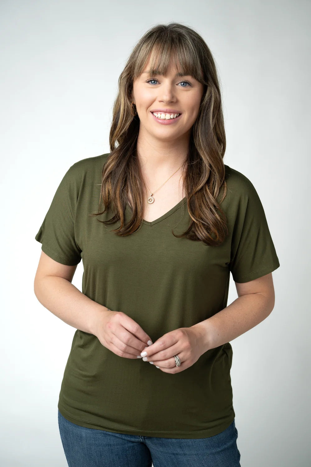 Michelle Mae Chloe Cozy Top - Dark Olive