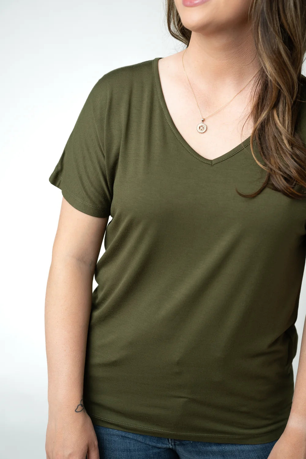 Michelle Mae Chloe Cozy Top - Dark Olive