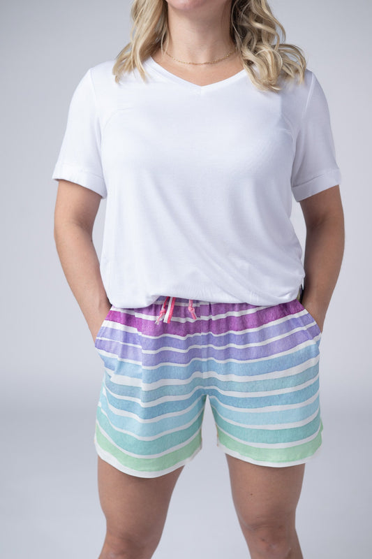 IN STOCK Jamie Shorts - Rainbow Stripes