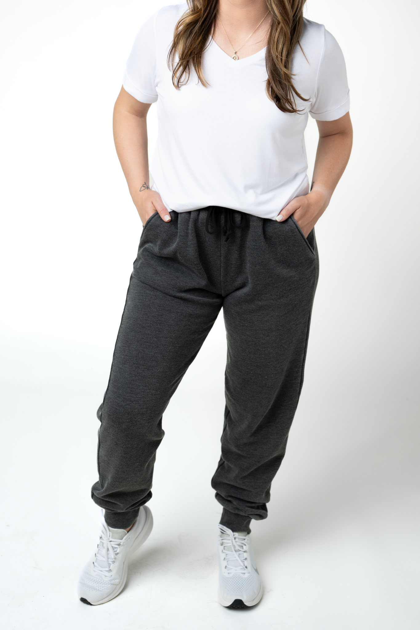 Michelle Mae Vintage Wash Joggers - Black