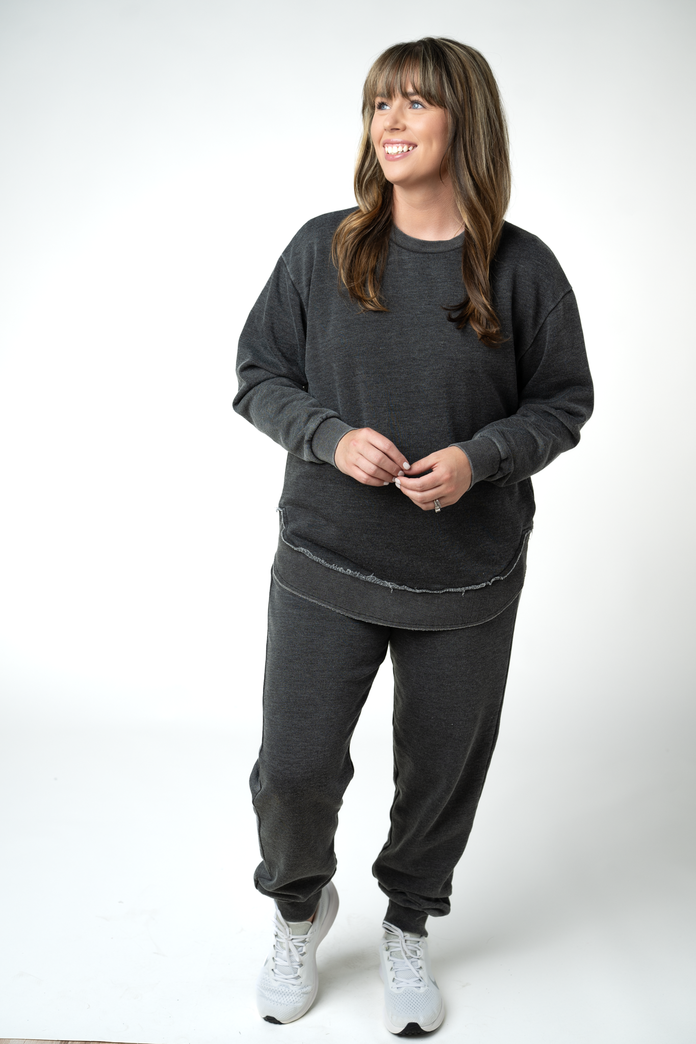 Michelle Mae Vintage Wash Joggers - Black