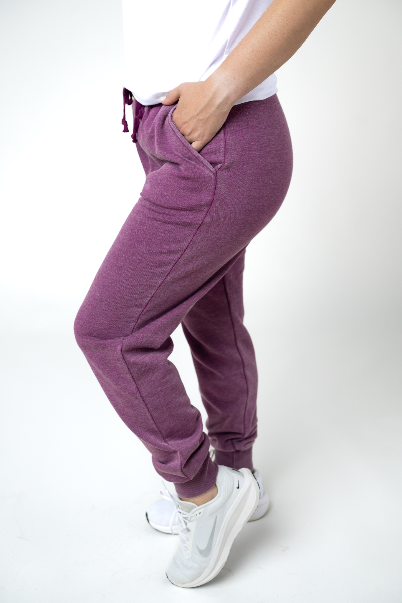 Michelle Mae Vintage Wash Joggers - Purple