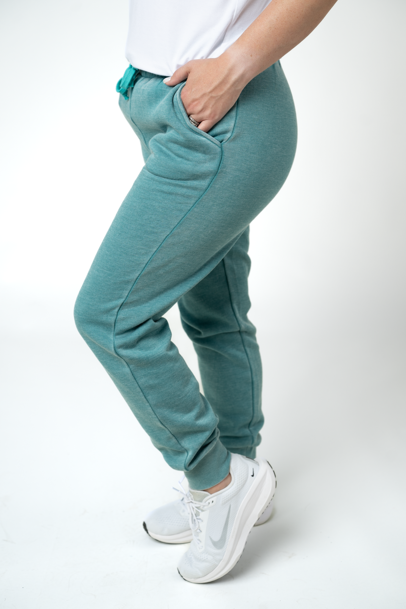 Michelle Mae Vintage Wash Joggers - Teal