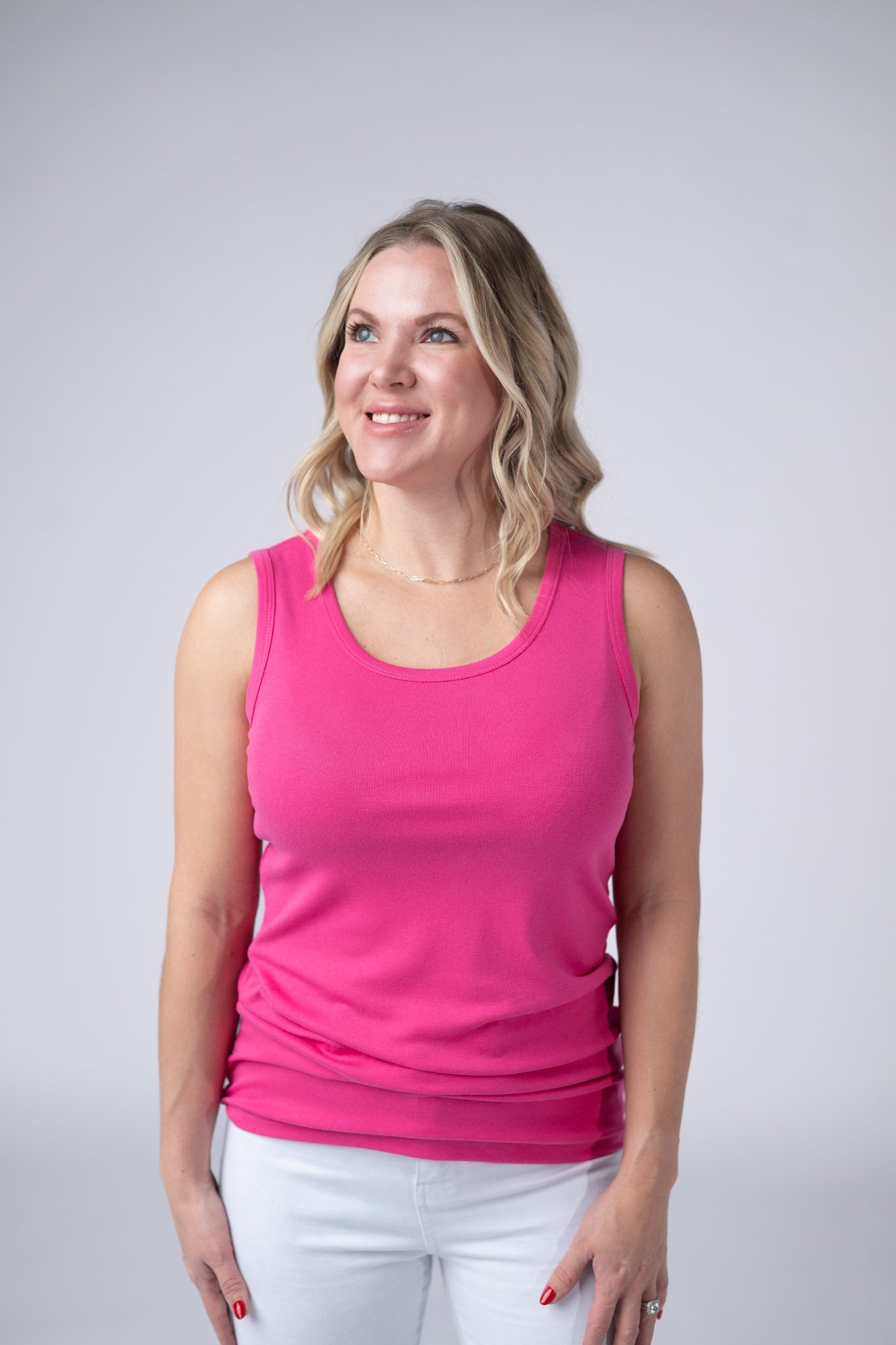 IN STOCK Ava Tank - Hot Pink