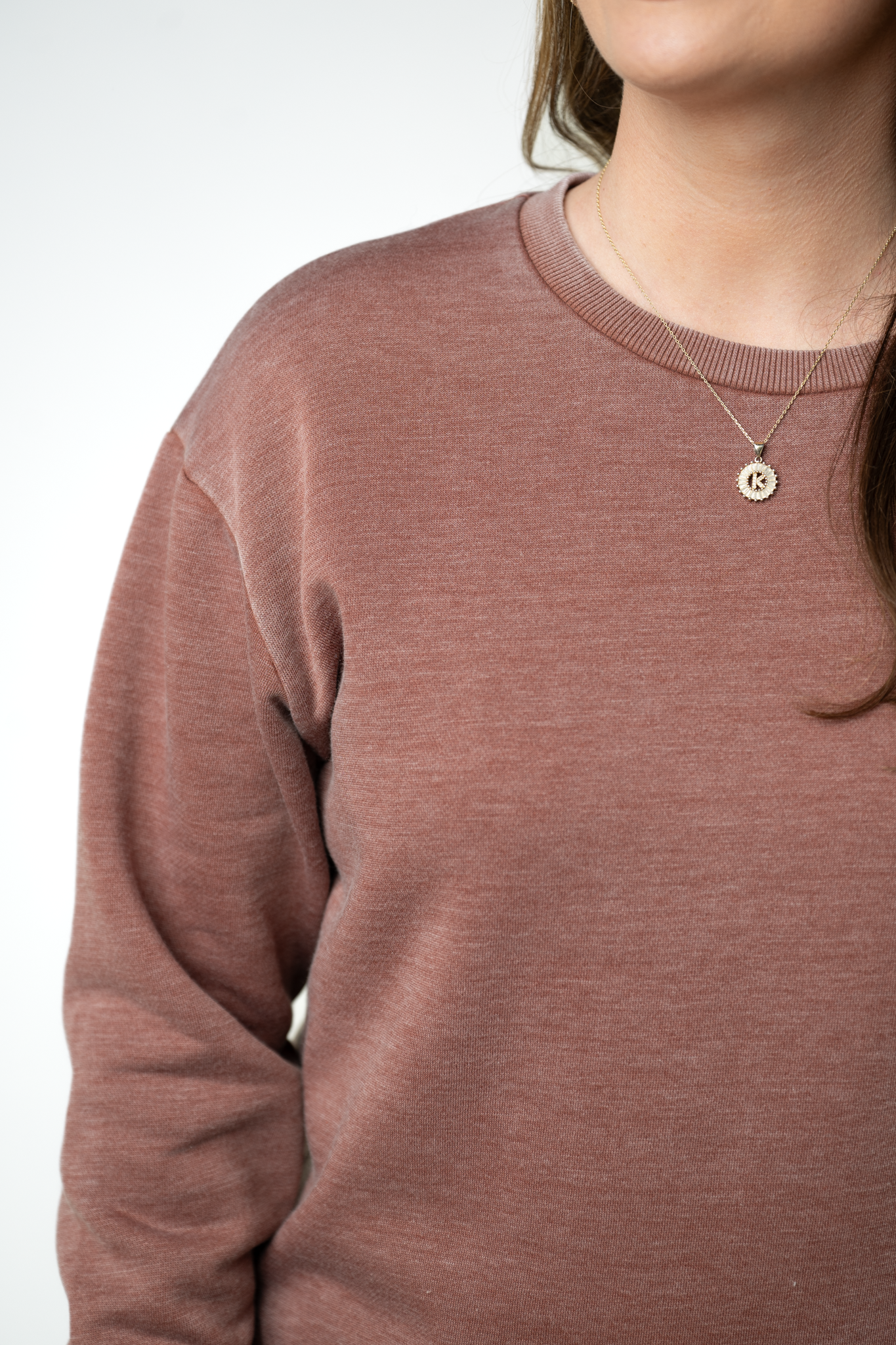 Michelle Mae Vintage Wash Pullover - Brown