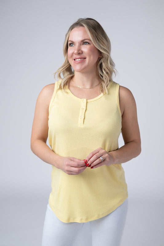IN STOCK Alison Henley Tank - Yellow
