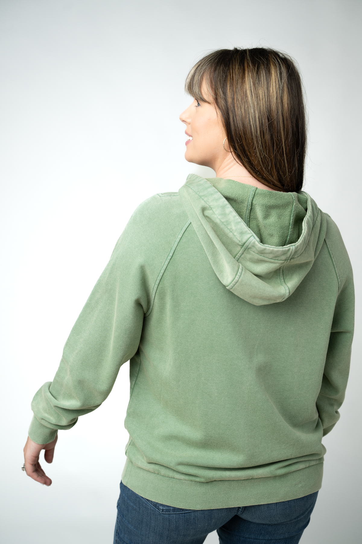 Michelle Mae Ryker Vintage Wash Hoodie- Olive