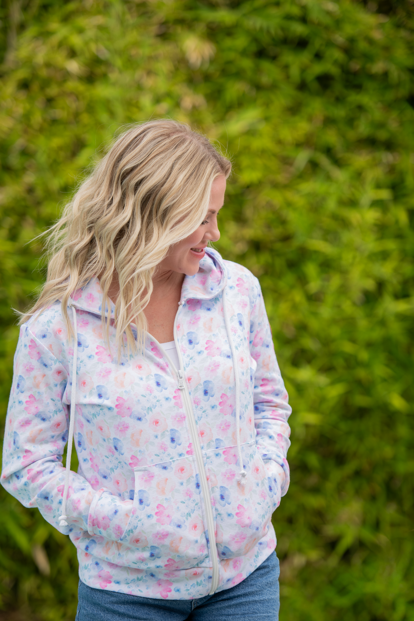 Michelle Mae Fullzip Hoodie - Petal Gardens