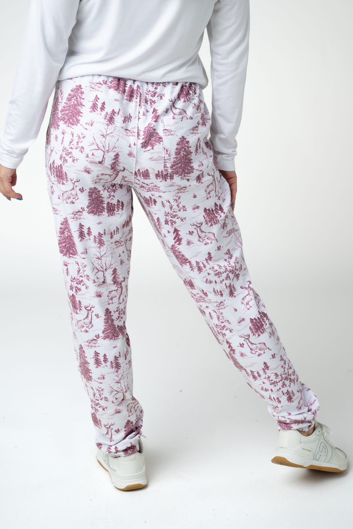 Michelle Mae Joggers -  Cranberry Woodland