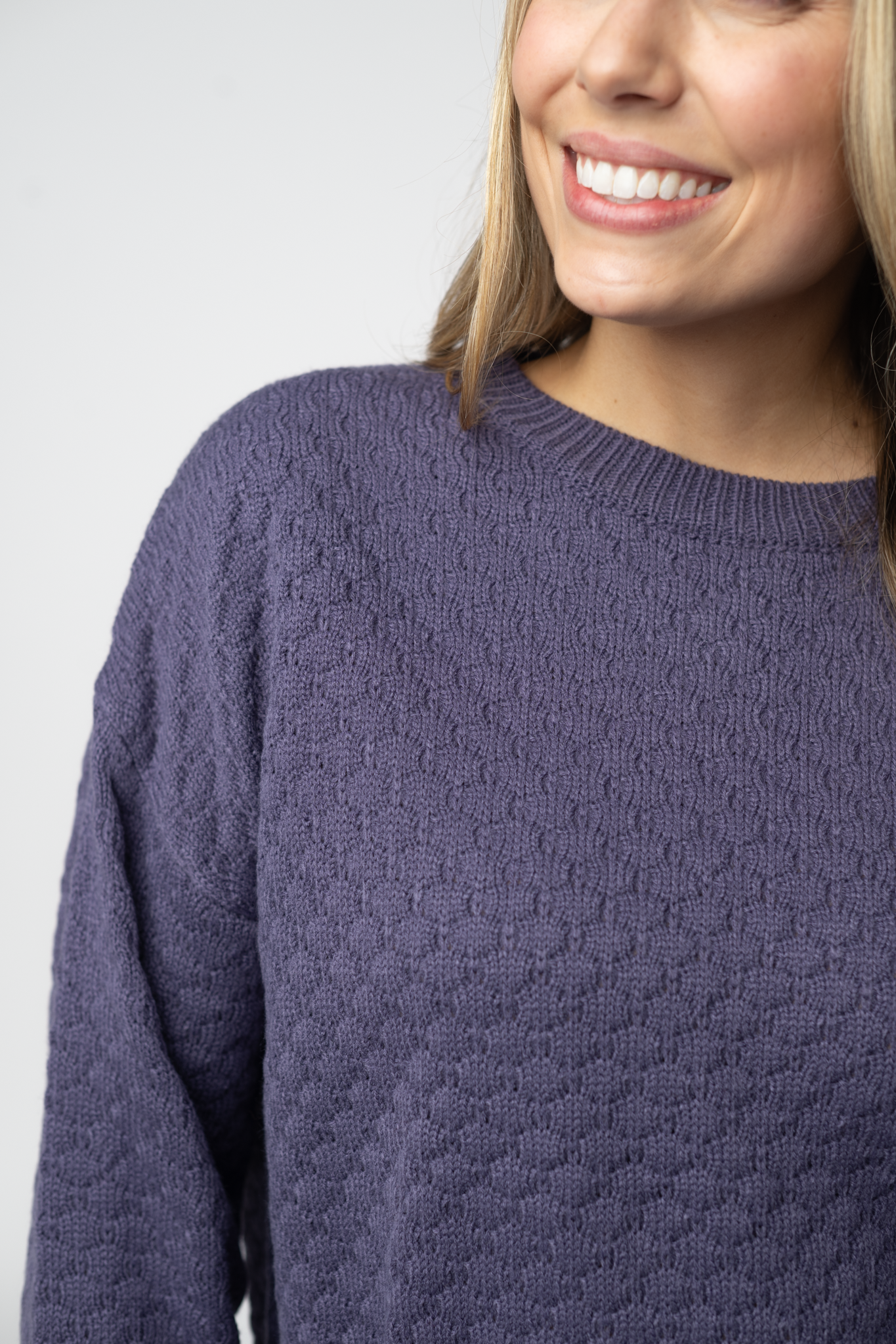 Michelle Mae Gianna Pullover Sweater - Slate Blurple