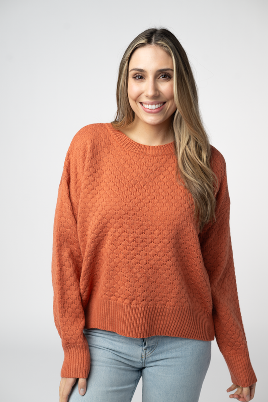 Michele Mae Gianna Pullover Sweater - Pumpkin