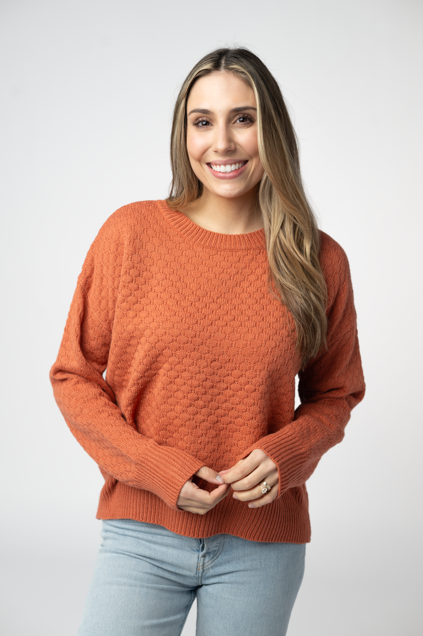 Michele Mae Gianna Pullover Sweater - Pumpkin