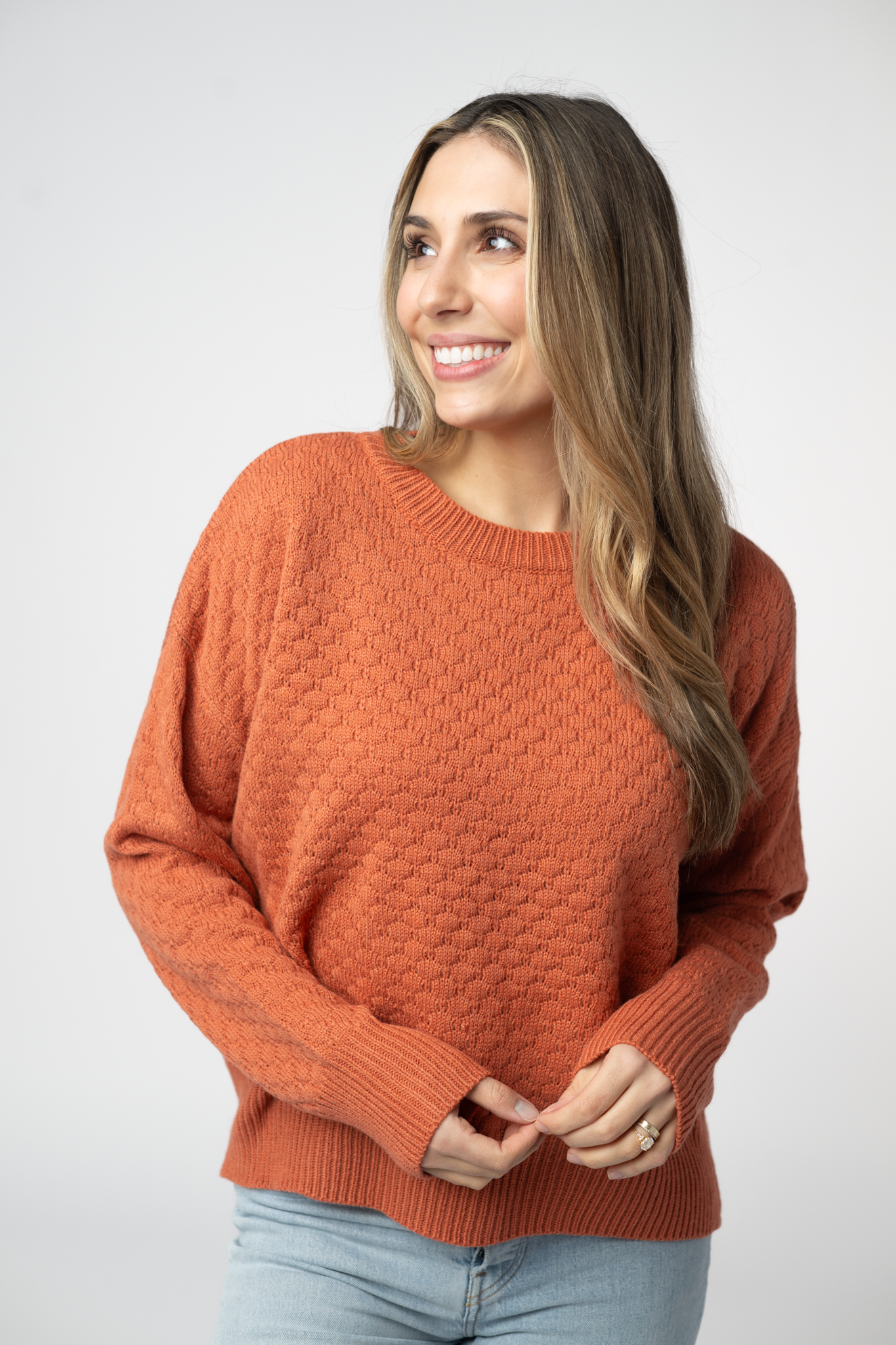 Michele Mae Gianna Pullover Sweater - Pumpkin