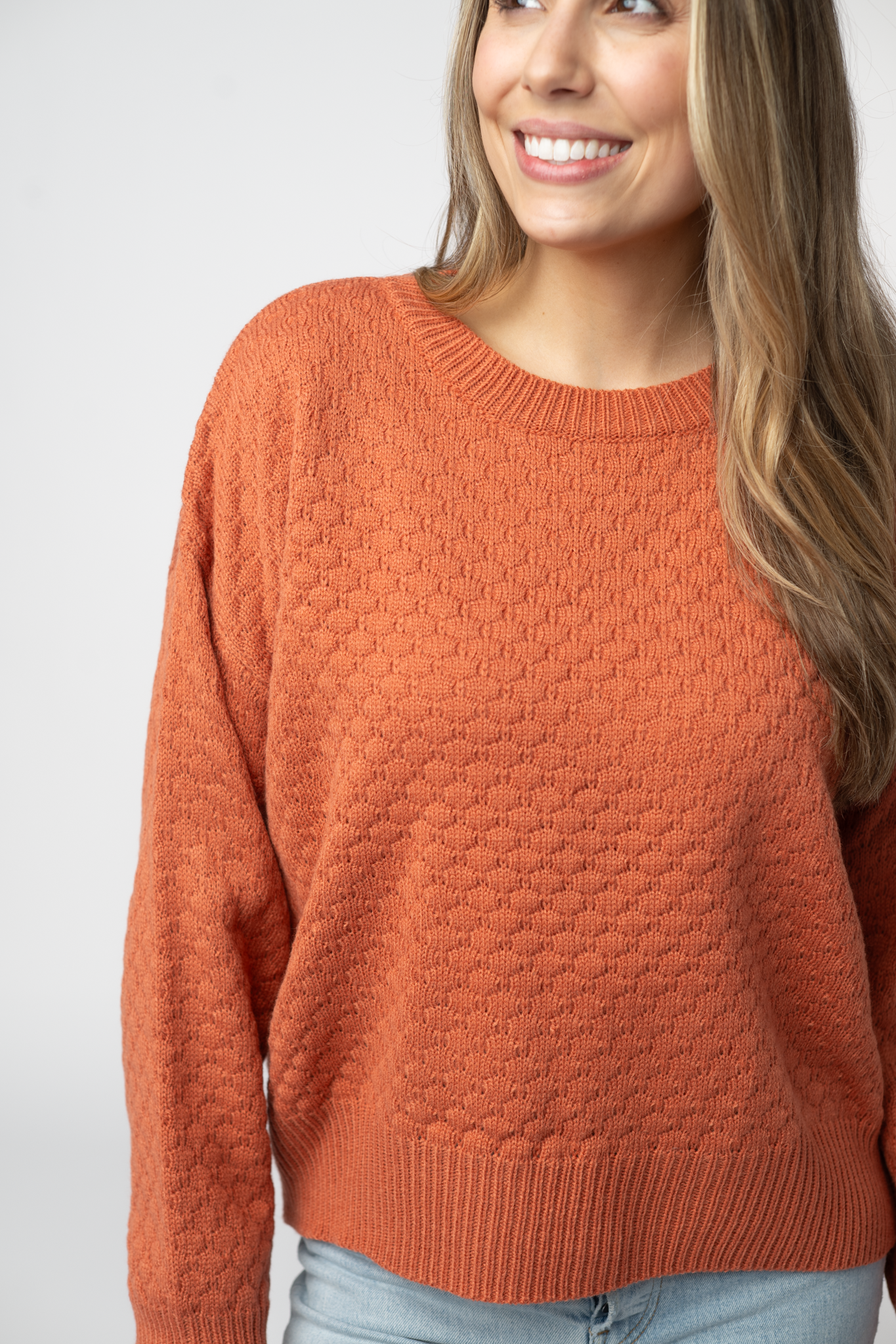 Michele Mae Gianna Pullover Sweater - Pumpkin