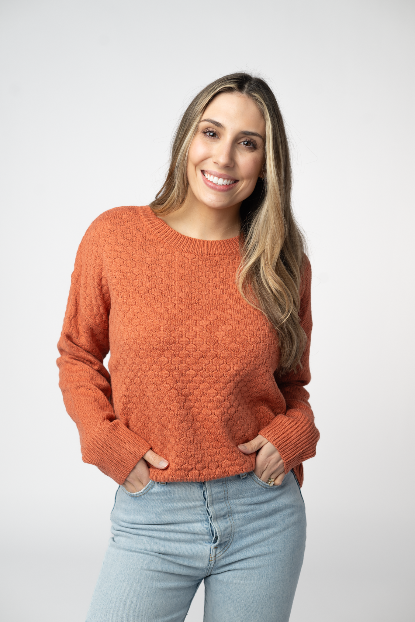 Michele Mae Gianna Pullover Sweater - Pumpkin
