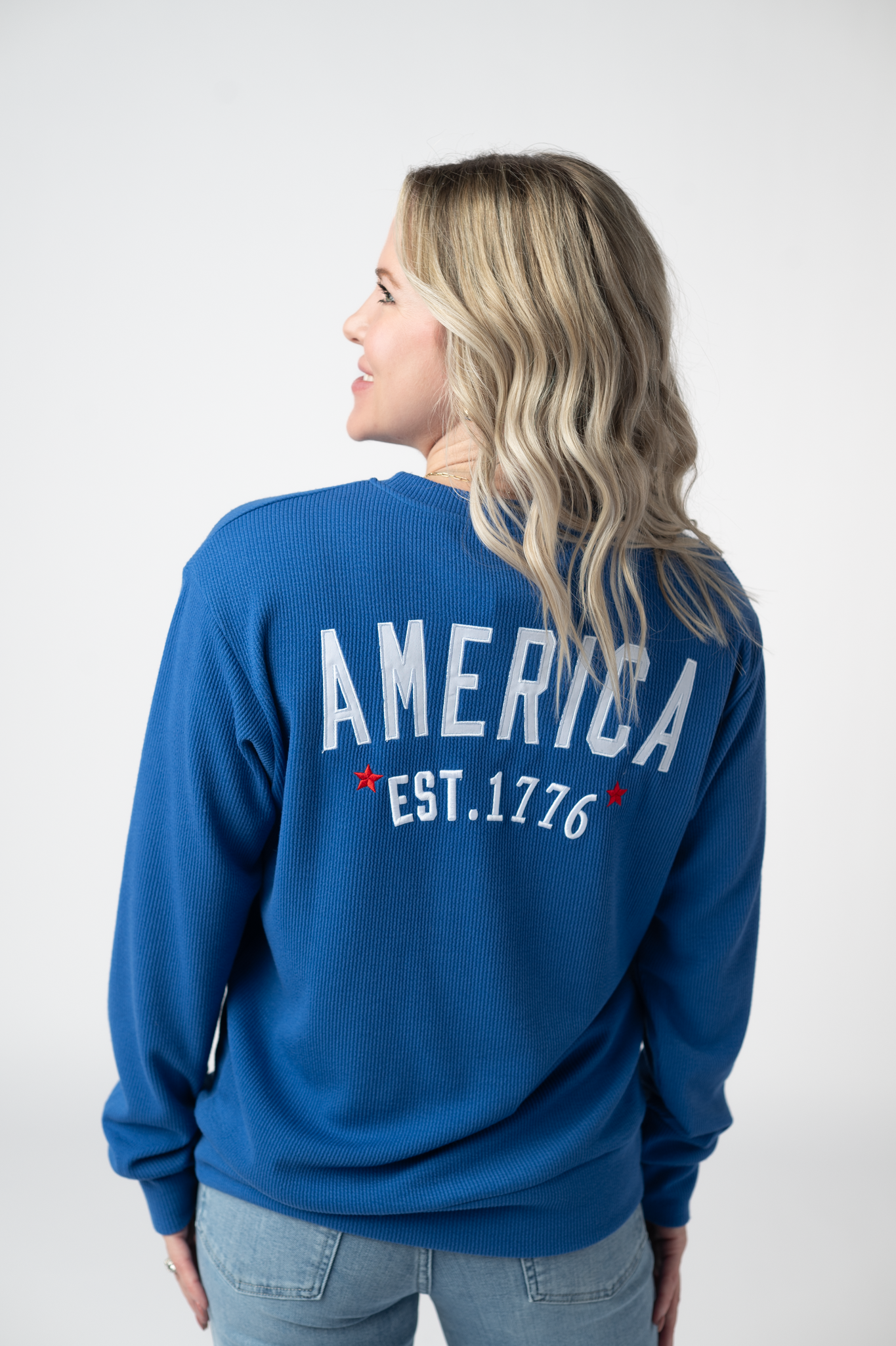 Michelle Mae America Pullover - Blue