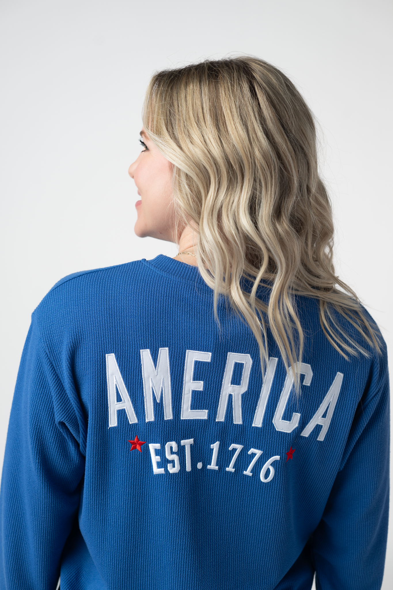 Michelle Mae America Pullover - Blue