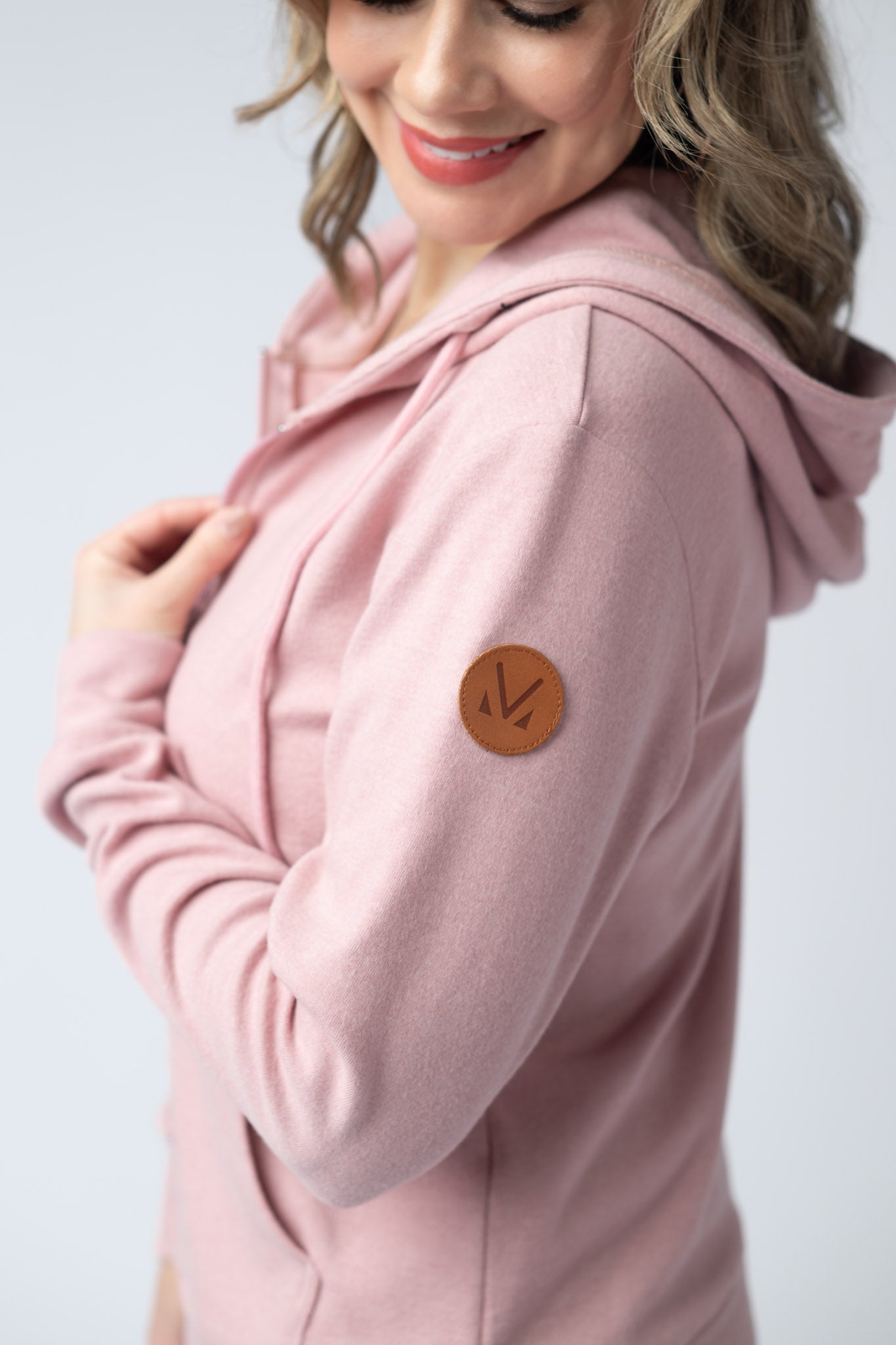 IN STOCK Fullzip Hoodie - Dusty Pink