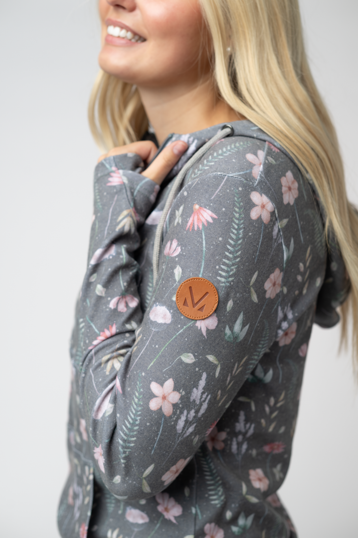 Michelle Mae HalfZip Hoodie - Wildflower Meadow