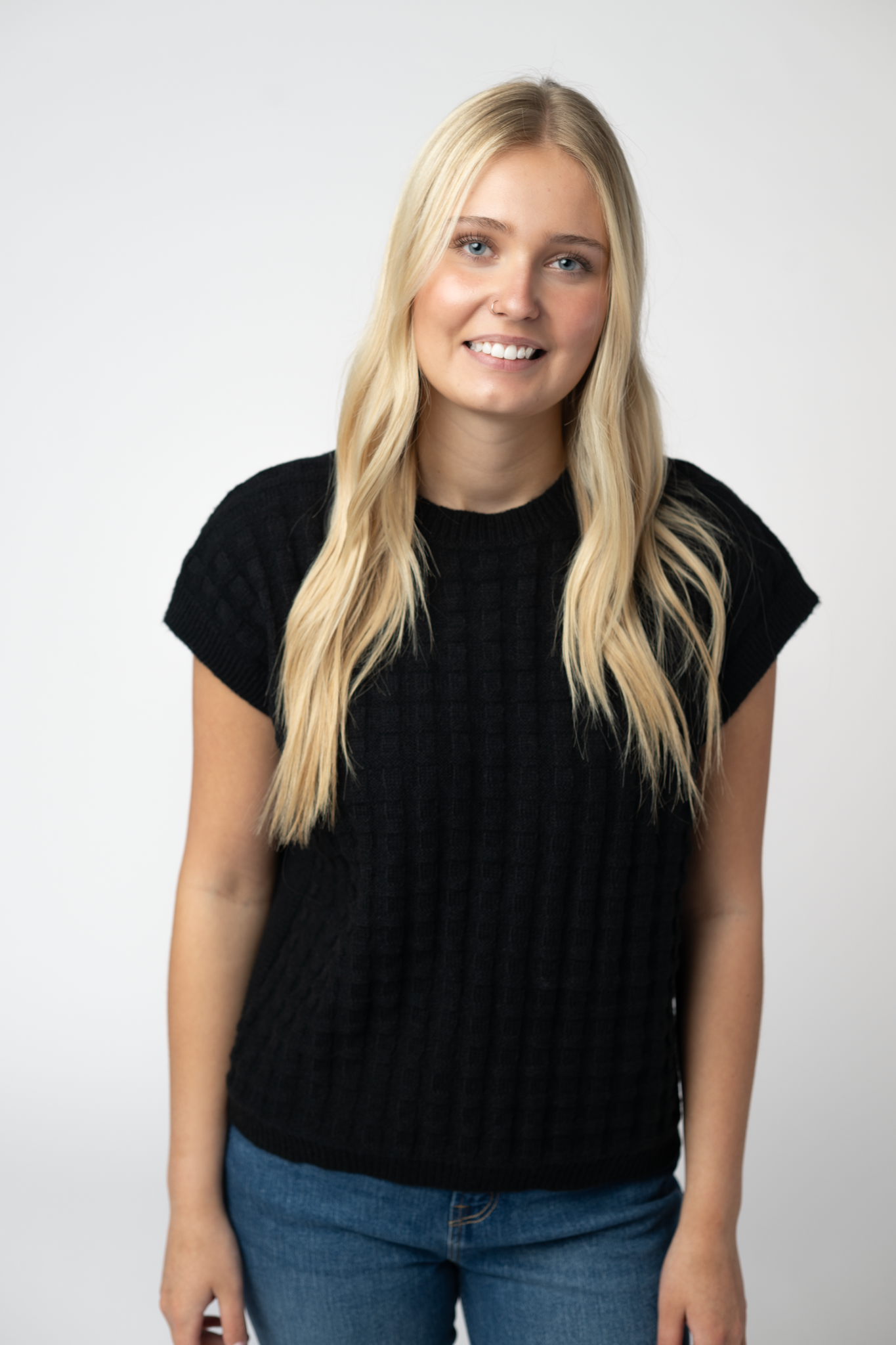 Michelle Mae Kelly Knitted Top - Black