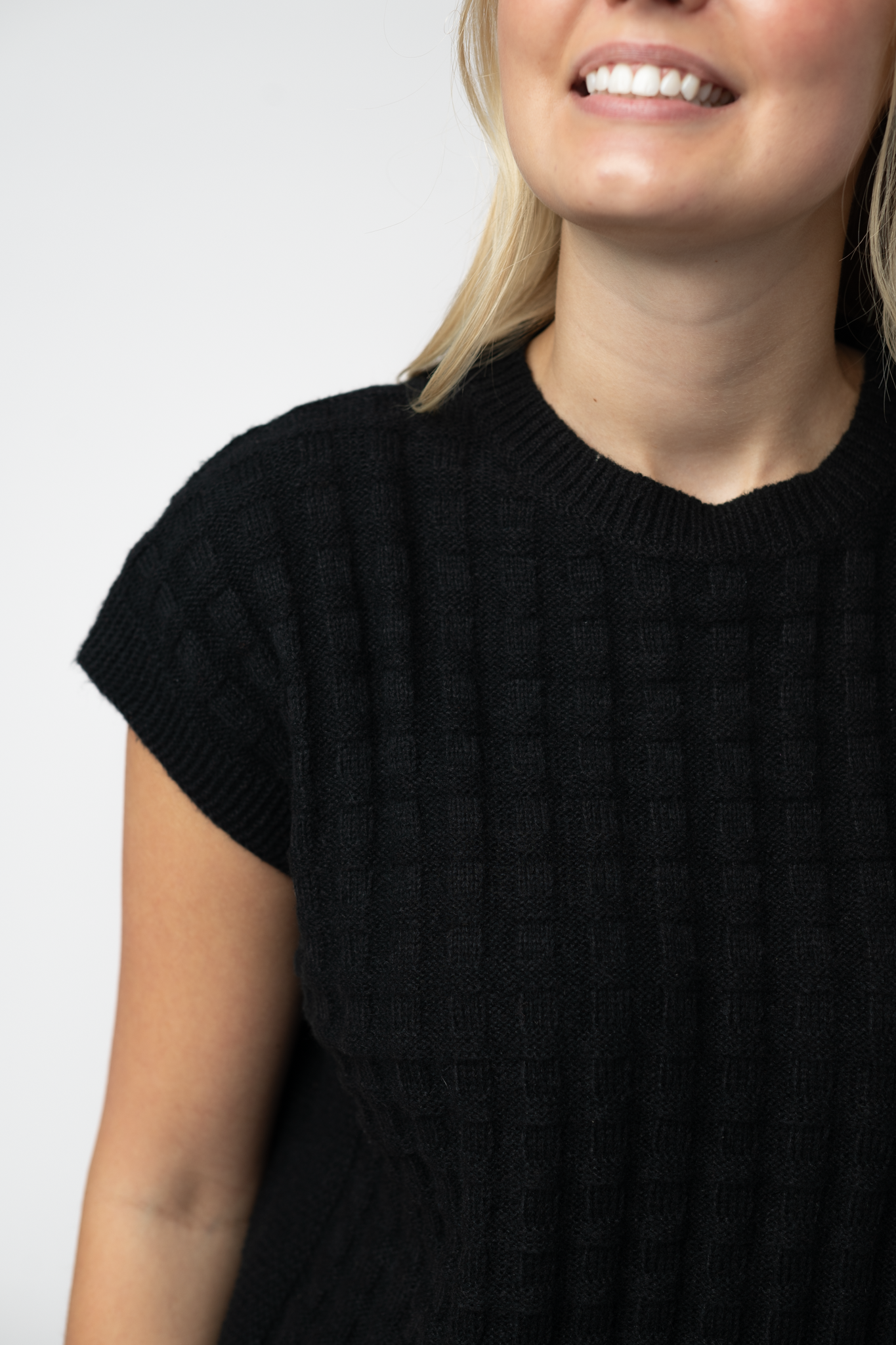 Michelle Mae Kelly Knitted Top - Black