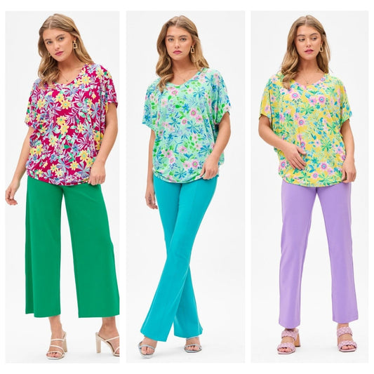 Dear Scarlett Sadie Top in 3 Floral Print Options