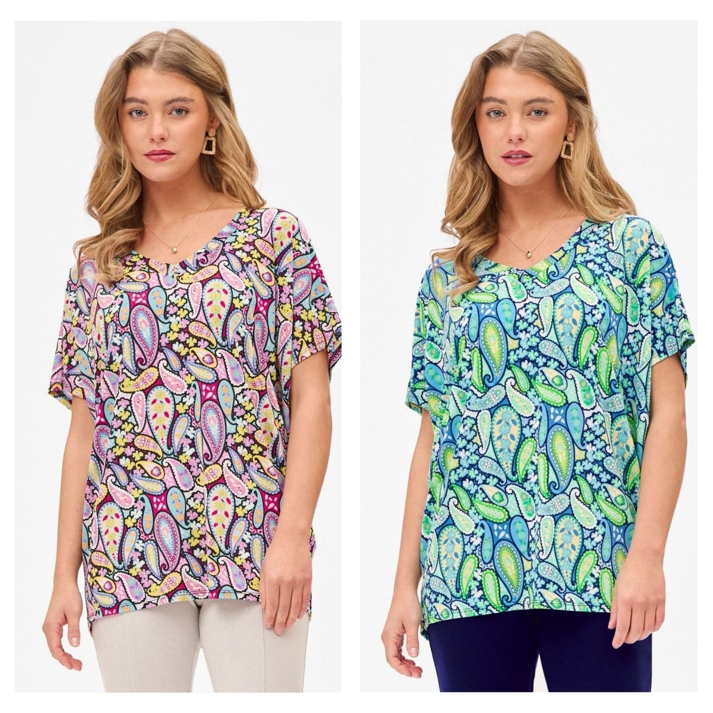 Dear Scarlett Sadie Top in 2 Paisley Options