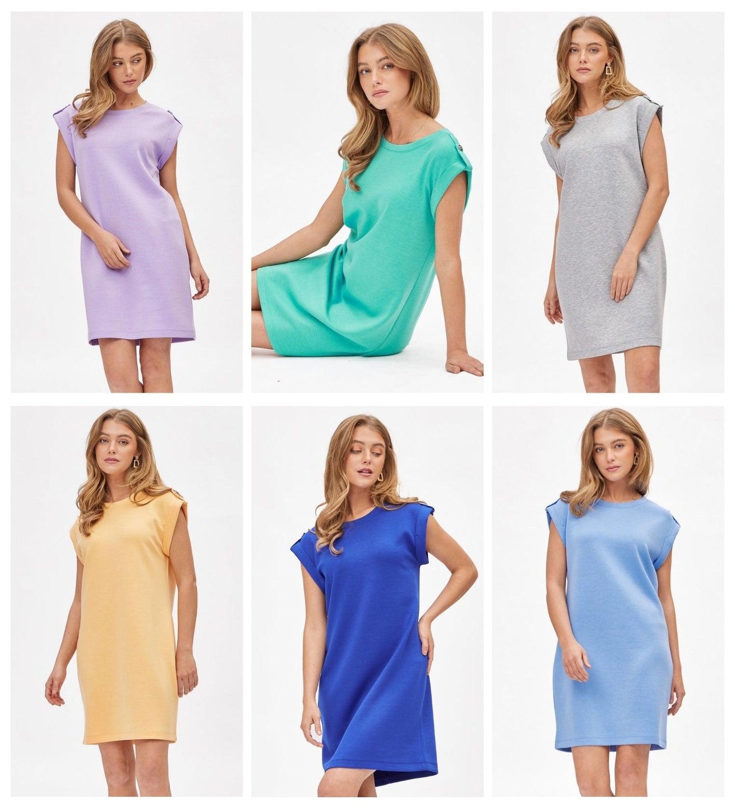 Dear Scarlett Retreat Dress in 6 Solid Colors